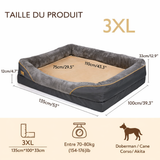 Orthopädisches Hundebett für Senioren, große Größe, schmerzlindernd, waschbar, rutschfest