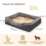 Orthopädisches Hundebett für Senioren, große Größe, schmerzlindernd, waschbar, rutschfest