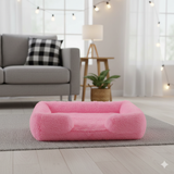 Coussin Anti-Stress en Peluche pour Chien et Chat - Lit Apaisant et Moelleux