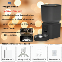 Distributeur Automatique pour Chat et Chien - Idéal Propriétaires Absents avec Caméra HD et Wi-Fi