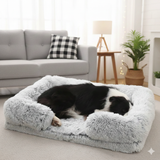 Coussin Anti-Stress en Peluche pour Chien et Chat - Lit Apaisant et Moelleux