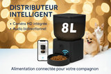 Distributeur Automatique pour Chat et Chien - Idéal Propriétaires Absents avec Caméra HD et Wi-Fi