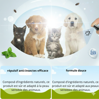 Spray Anti-Acariens Puissant et Naturel – Stop Démangeaisons & Puces pour Chiens et Chats