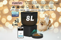 Distributeur Automatique pour Chat et Chien - Idéal Propriétaires Absents avec Caméra HD et Wi-Fi