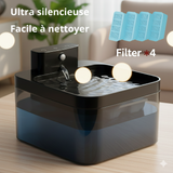 Fontaine à Eau pour Chat et petit Chien Stimule l'Hydratation Naturellement Capteur Intelligent & Autonomie 7 Jours