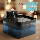 Fontaine à Eau pour Chat et petit Chien Stimule l'Hydratation Naturellement Capteur Intelligent & Autonomie 7 Jours