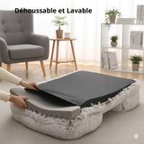 Lit apaisant en peluche Happy Animalia pour chiens et chats, avec housse amovible et lavable et mousse orthopédique.