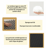 Coussin Anti-Stress en Peluche pour Chien et Chat - Lit Apaisant et Moelleux