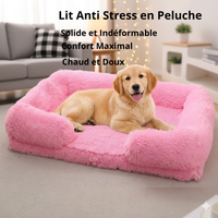 Coussin Anti-Stress en Peluche pour Chien et Chat - Lit Apaisant et Moelleux