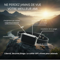 Traceur GPS Intelligent pour Chien et Chat – Ne Perdez plus Jamais votre Compagnon