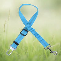 "Ceinture de sécurité pour chien couleur bleu ciel"