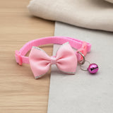 Collier Nœud Papillon Chat avec Clochette - Élégant et Réglable pour Chaton et Chat Adulte