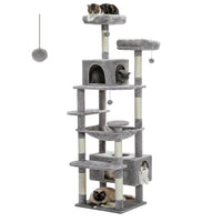 Arbre à chat en peluche à plusieurs niveaux