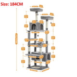 Arbre à chat en peluche à plusieurs niveaux