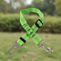 "Ceinture de sécurité pour chien couleur vert"
