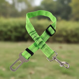 "Ceinture de sécurité pour chien couleur vert"