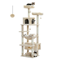 Arbre à chat en peluche à plusieurs niveaux