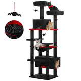 Arbre à chat en peluche à plusieurs niveaux