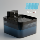 Pack fontaine à eau pour chat avec 4 filtres de rechange pour eau pure

