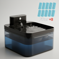 Pack fontaine à eau pour chat avec 4 filtres de rechange pour eau pure
