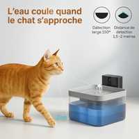 Fontaine à eau automatique pour chat - autonomie 7 jours sans fil
