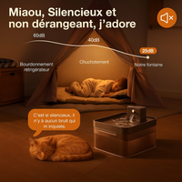 Fontaine à eau silencieuse 