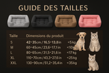 Guide des tailles pour lit en peluche pour chien - du petit au grand chien
