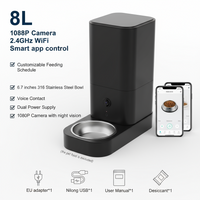 Distributeur de croquettes automatique WiFi 5G avec vision nocturne et contrôle des portions
