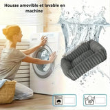 Panier orthopédique gris Happy Animalia avec mousse à mémoire de forme et  lavable en machine — conçu pour chien senior souffrant de douleurs articulaires