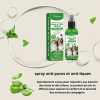 Spray Anti-Acariens Puissant et Naturel – Stop Démangeaisons & Puces pour Chiens et Chats